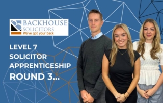 A hat-trick for Backhouse: Our third group of talented individuals embark on the Level 7 Apprenticeship